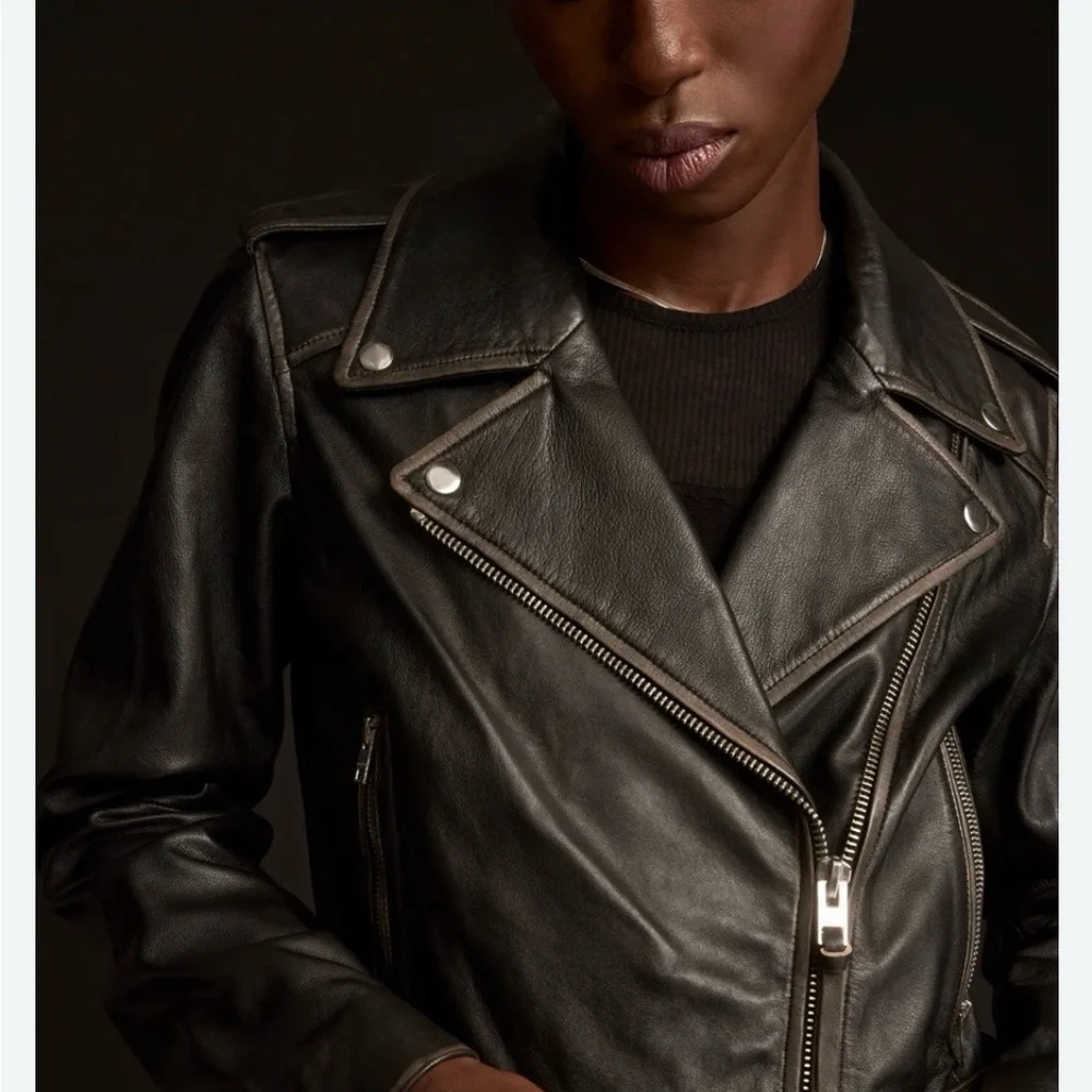 Lucky Brand Black Leather timeless jacket - Picture 5 of 16